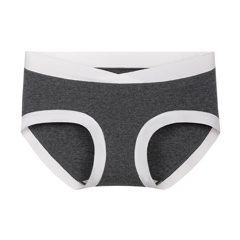 Tehotenské bavlnené spodné nohavičky s nízkym pásom, priedušné a antibakteriálne, podšívka 80–90% regenerovanej celulózy
