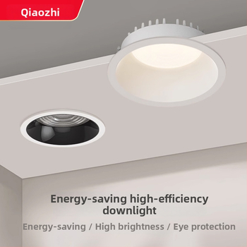 LED downlight s plným spektrom – CRI ≥90, 220V, skrytá montáž