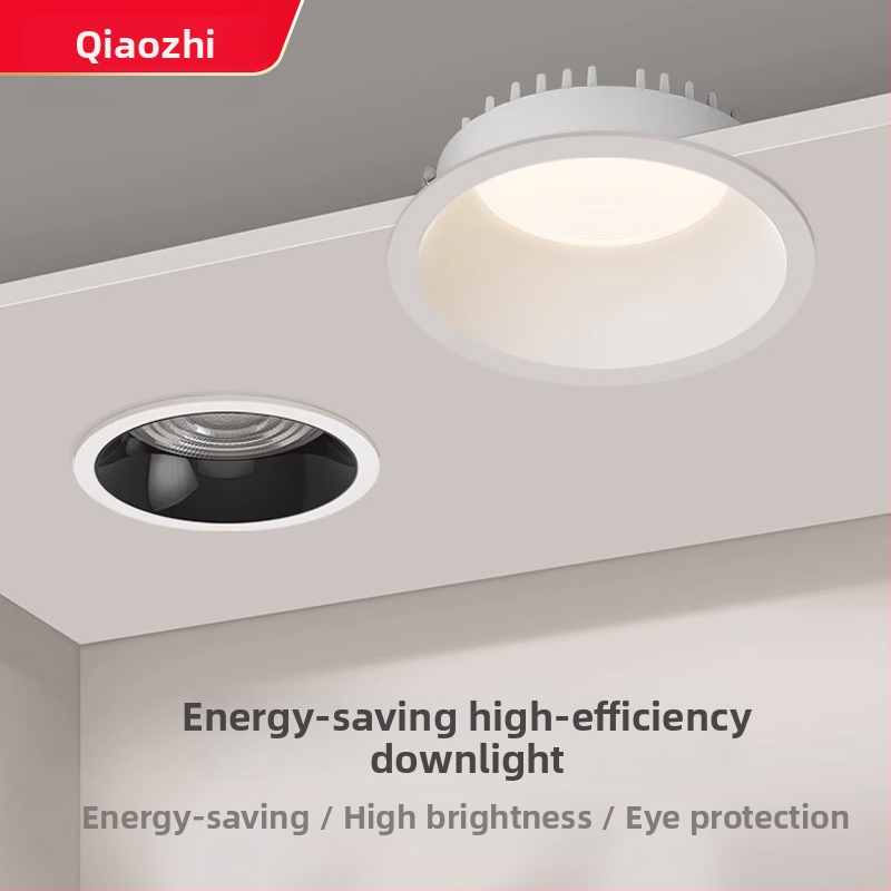 LED downlight s plným spektrom – CRI ≥90, 220V, skrytá montáž