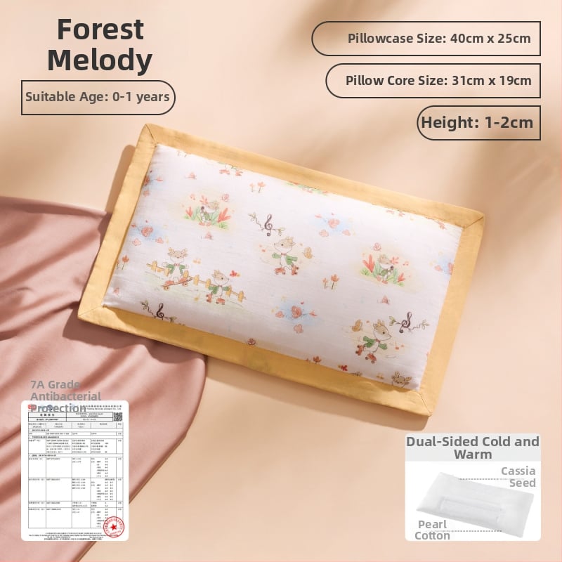 Joyncleon Jingqi Bērnu vissezonu spilvens – 100% kokvilna, karikatūru stilā, drošības klase A, piemērots zīdaiņiem un maziem bērniem, vasaras iznākums 2025