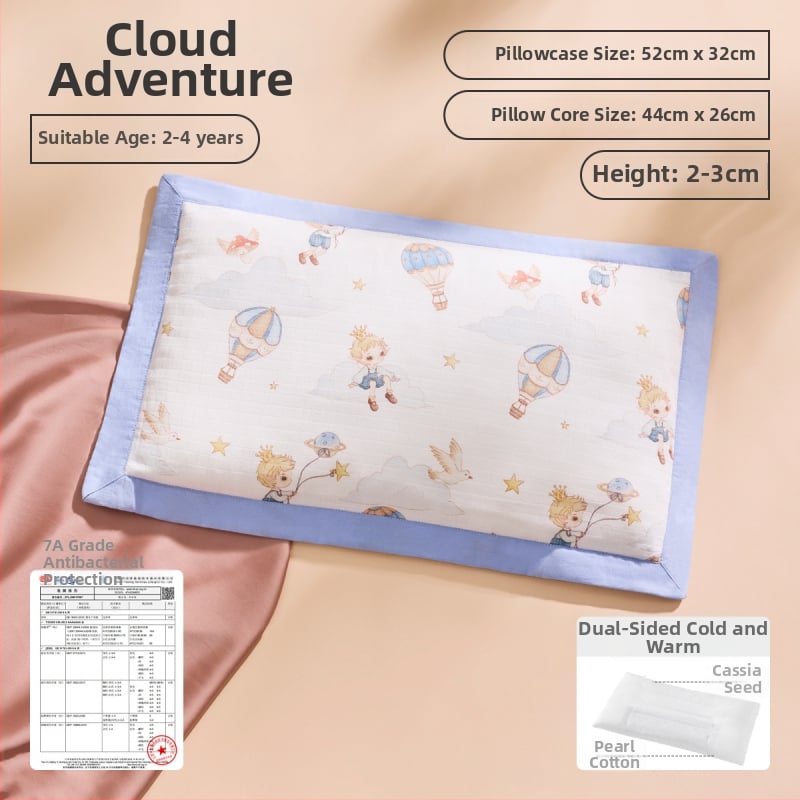 Joyncleon Jingqi Bērnu vissezonu spilvens – 100% kokvilna, karikatūru stilā, drošības klase A, piemērots zīdaiņiem un maziem bērniem, vasaras iznākums 2025