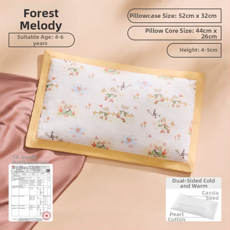 Joyncleon Jingqi Bērnu vissezonu spilvens – 100% kokvilna, karikatūru stilā, drošības klase A, piemērots zīdaiņiem un maziem bērniem, vasaras iznākums 2025