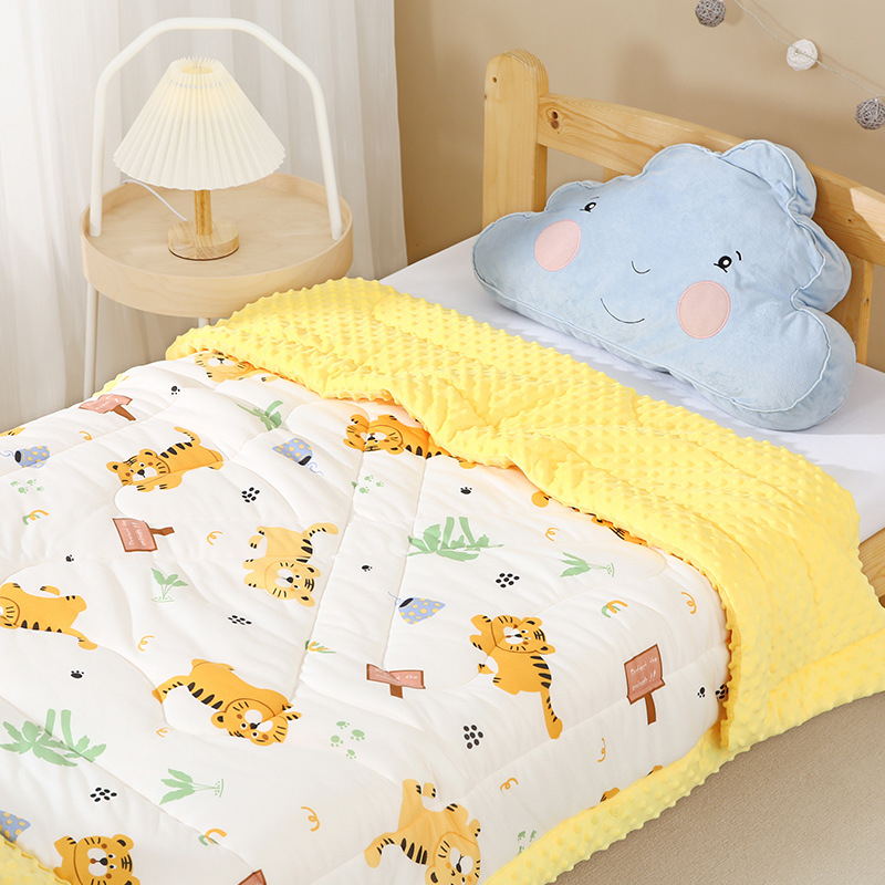 Bean Blanket – debela pleteni pamucna deka za bebe i djecu (3-8 godina), strojno pranje, jesen-zima