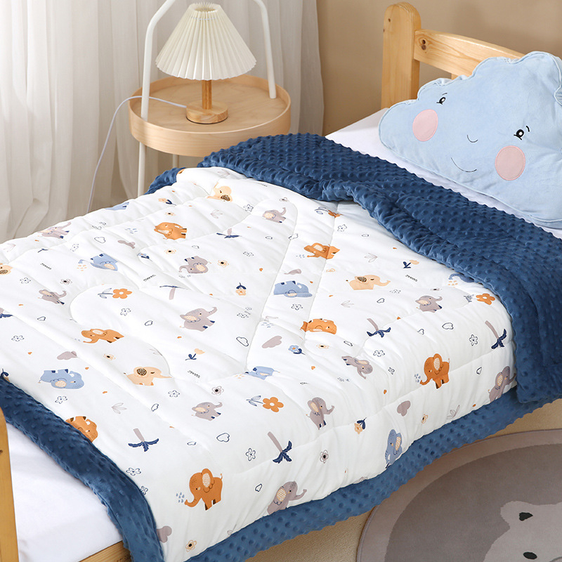 Bean Blanket – debela pleteni pamucna deka za bebe i djecu (3-8 godina), strojno pranje, jesen-zima