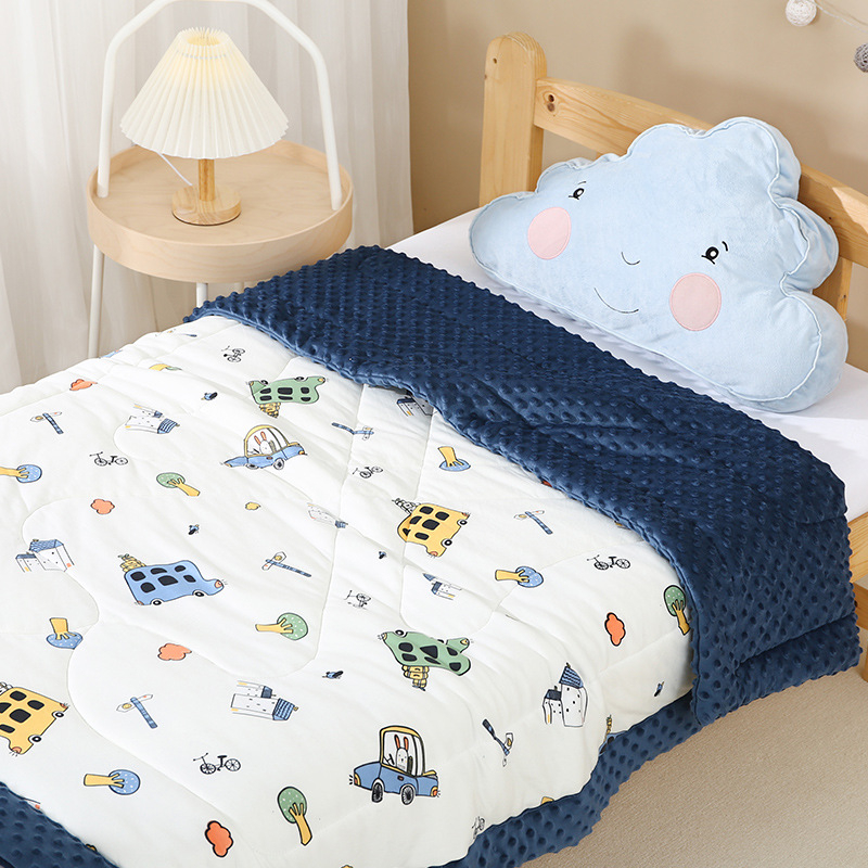 Bean Blanket – debela pleteni pamucna deka za bebe i djecu (3-8 godina), strojno pranje, jesen-zima