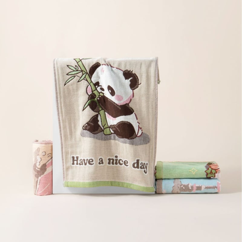 Παιδική πετσέτα προσώπου από 100% βαμβάκι, ζακάρ 32S, σειρά Cartoon, ελαφριά