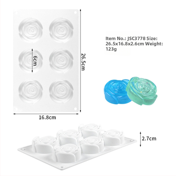 Silikónová forma na mousse tortu – obdĺžnikový tvar, na pečenie, prispôsobiteľná OEM/ODM