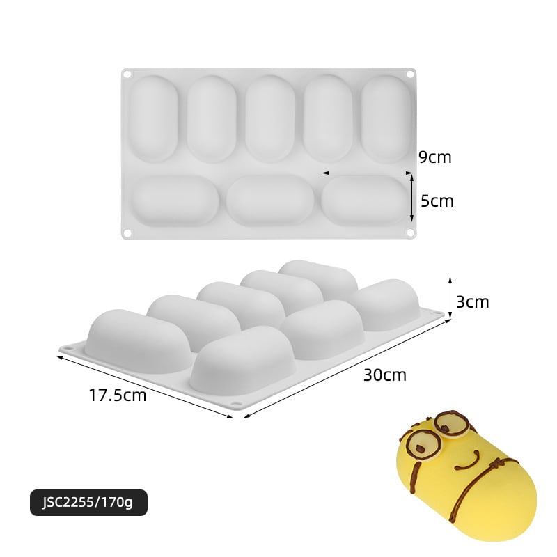 Silikónová forma na mousse tortu – obdĺžnikový tvar, na pečenie, prispôsobiteľná OEM/ODM