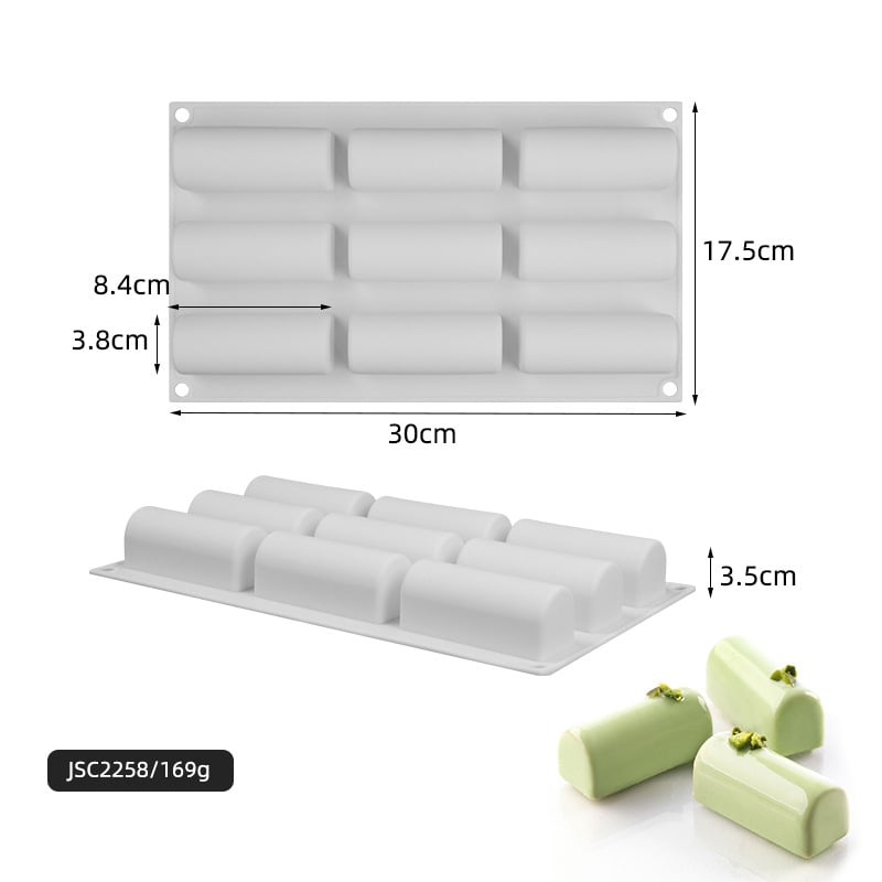 Silikónová forma na mousse tortu – obdĺžnikový tvar, na pečenie, prispôsobiteľná OEM/ODM