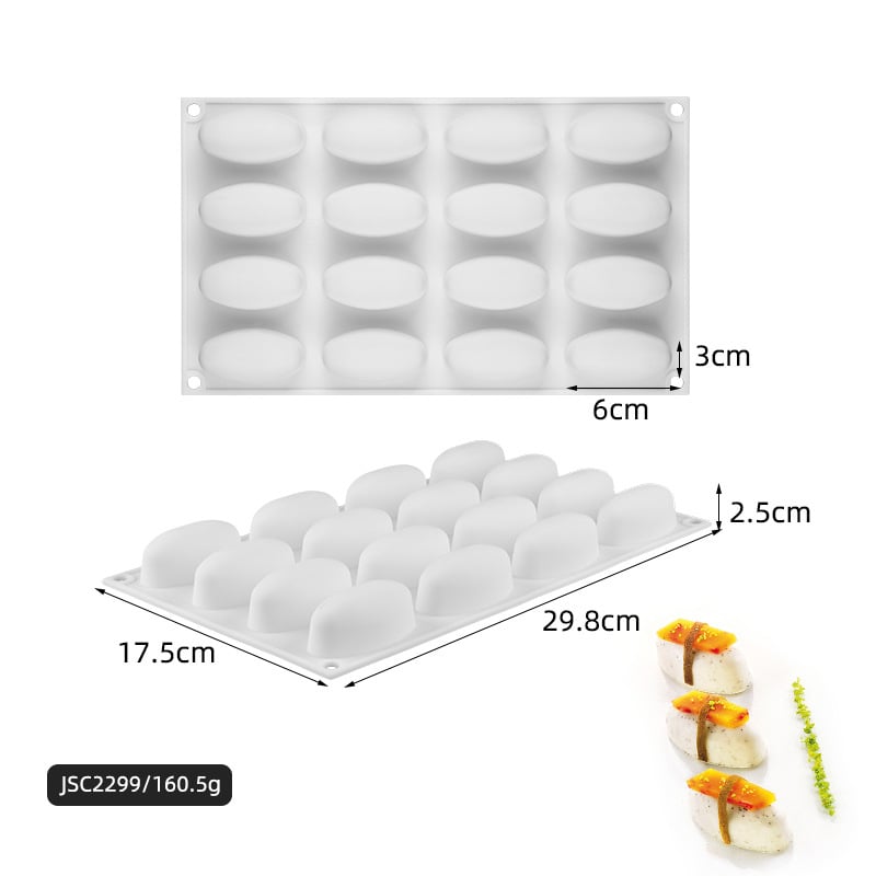 Silikónová forma na mousse tortu – obdĺžnikový tvar, na pečenie, prispôsobiteľná OEM/ODM