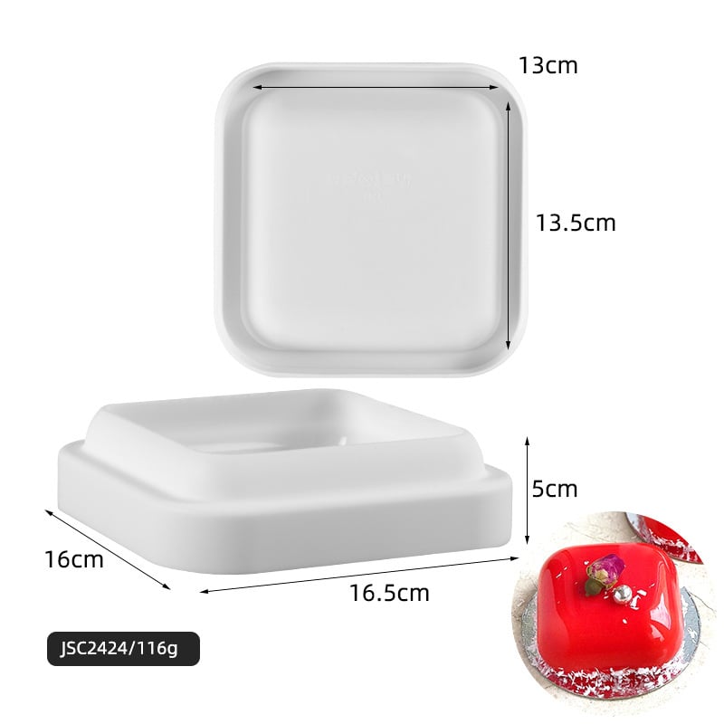 Silikónová forma na mousse tortu – obdĺžnikový tvar, na pečenie, prispôsobiteľná OEM/ODM