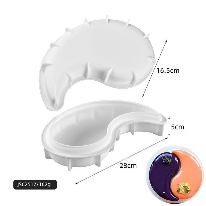 Silikónová forma na mousse tortu – obdĺžnikový tvar, na pečenie, prispôsobiteľná OEM/ODM