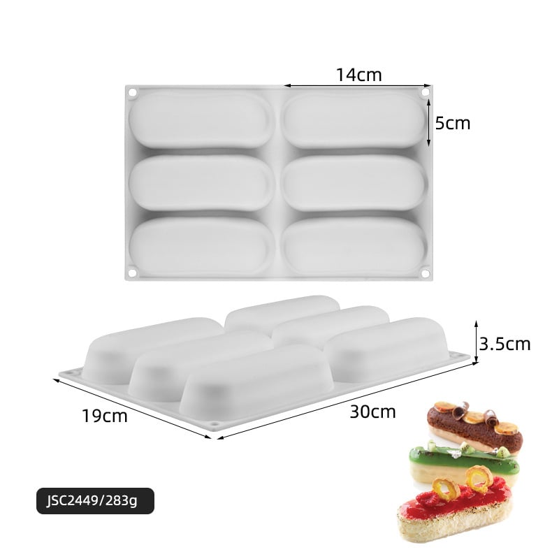 Silikónová forma na mousse tortu – obdĺžnikový tvar, na pečenie, prispôsobiteľná OEM/ODM