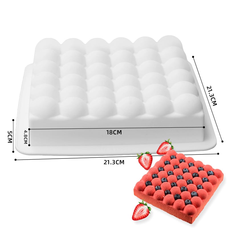 Silikónová forma na mousse tortu – obdĺžnikový tvar, na pečenie, prispôsobiteľná OEM/ODM