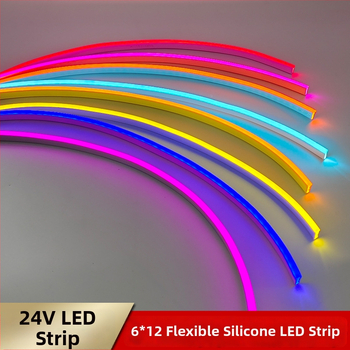 Jednofarebný flexibilný LED pás, model Flexible 612, vstupné napätie 24V, LED čipy 2835, 120 LED, uhol lúča 120°