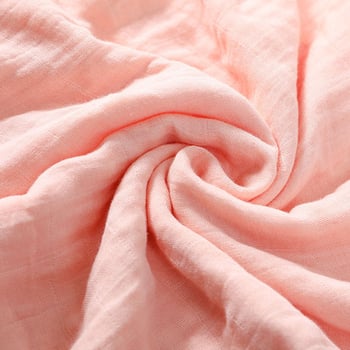 Prozračna bebi swaddle deka od bambus vlakana, jednobojna, dvostruki sloj gaze, za bebe.