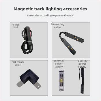 Magnetické lištové svetlo s vloženým LED svetlom, 24V, hliníková zliatina, CRI ≥90