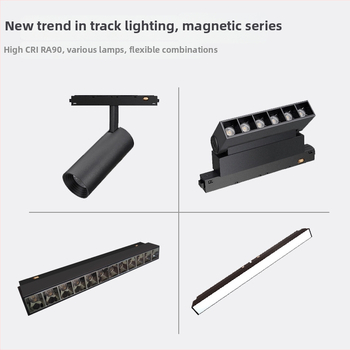 Magnetické lištové svetlo s vloženým LED svetlom, 24V, hliníková zliatina, CRI ≥90