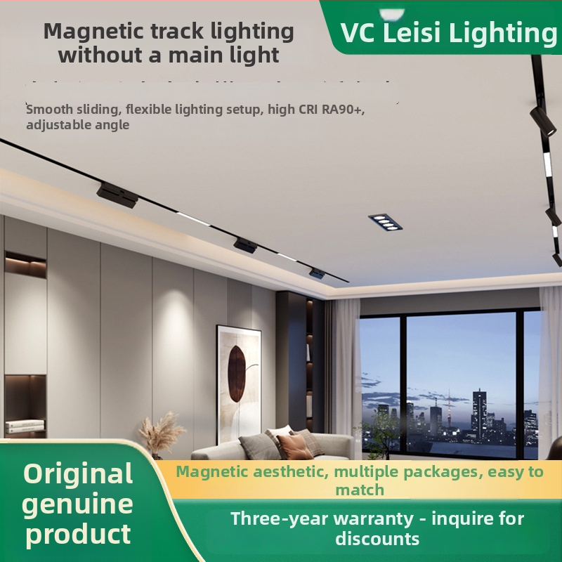 Magnetické lištové svetlo s vloženým LED svetlom, 24V, hliníková zliatina, CRI ≥90