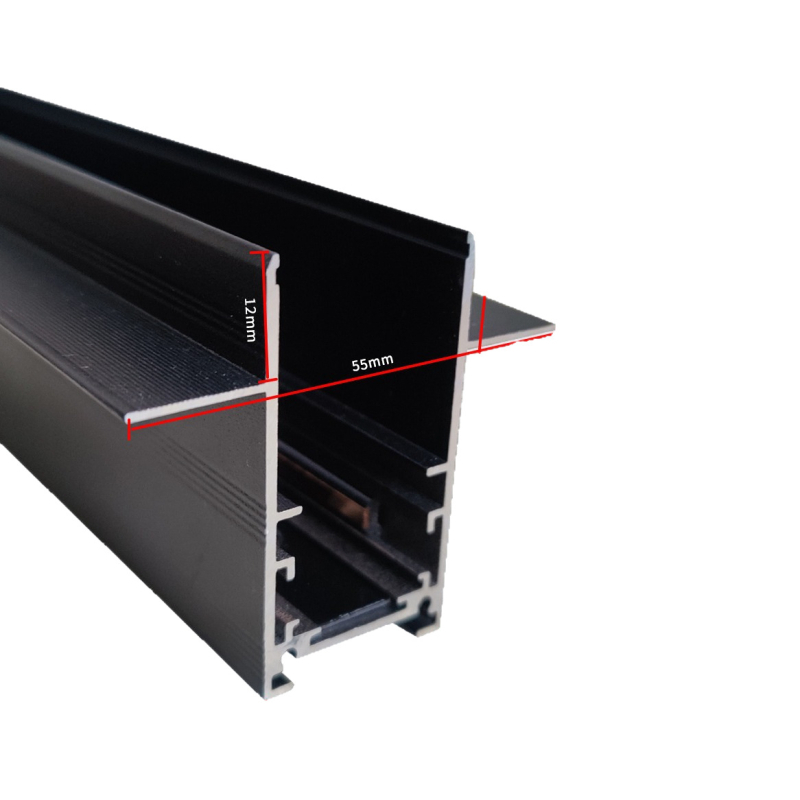 Μαγνητικό φωτιστικό γραμμής με ενσωματωμένο LED προβολέα, 24V, αλουμινένιο περίβλημα, CRI ≥90