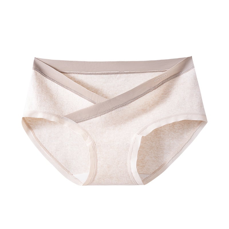 Tehotenské bavlnené nohavičky s nízkym pásom, V tvar, predĺžená dĺžka, priedušné pre celé tehotenstvo