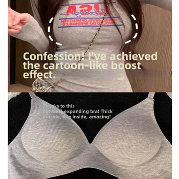 Японски стил подплатен безжичен памучен спортен сутиен, чашки тип триъгълник, без закопчаване