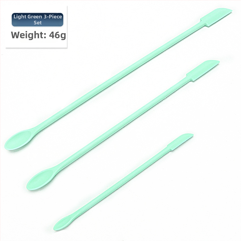 Mini silikónový set špachtiel na pečenie s ostrými špičkami, obsahuje špachtľu na fľašu a lyžičku na džem, 3 kusy — silikón, Kenna, 2018