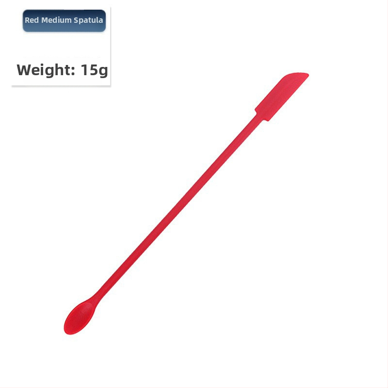 Mini silikónový set špachtiel na pečenie s ostrými špičkami, obsahuje špachtľu na fľašu a lyžičku na džem, 3 kusy — silikón, Kenna, 2018