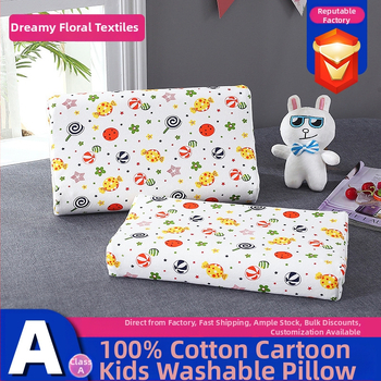 Detský vankúš - prírodný latexový jadro, bavlnená látka, obdĺžnikový tvar, všetky ročné obdobia, bezpečnostná trieda A