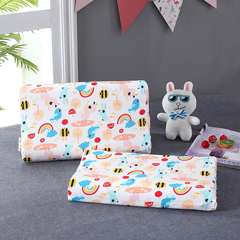 Detský vankúš - prírodný latexový jadro, bavlnená látka, obdĺžnikový tvar, všetky ročné obdobia, bezpečnostná trieda A