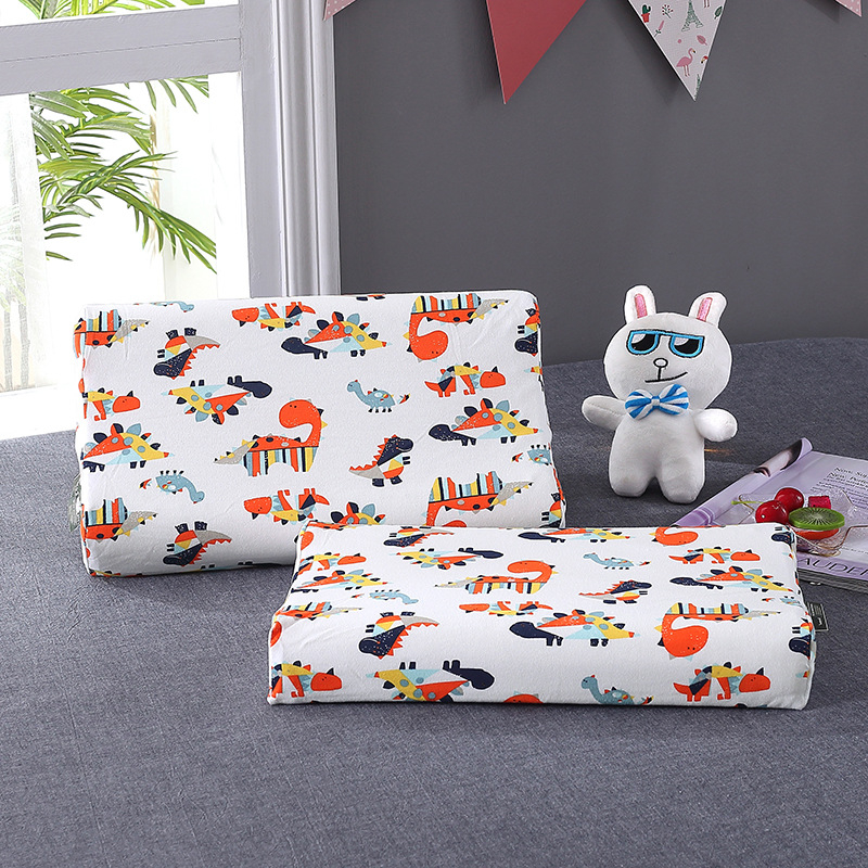 Detský vankúš - prírodný latexový jadro, bavlnená látka, obdĺžnikový tvar, všetky ročné obdobia, bezpečnostná trieda A