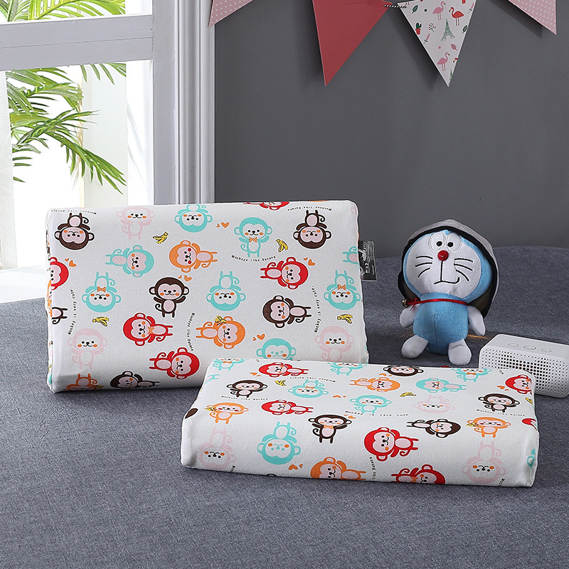 Detský vankúš - prírodný latexový jadro, bavlnená látka, obdĺžnikový tvar, všetky ročné obdobia, bezpečnostná trieda A