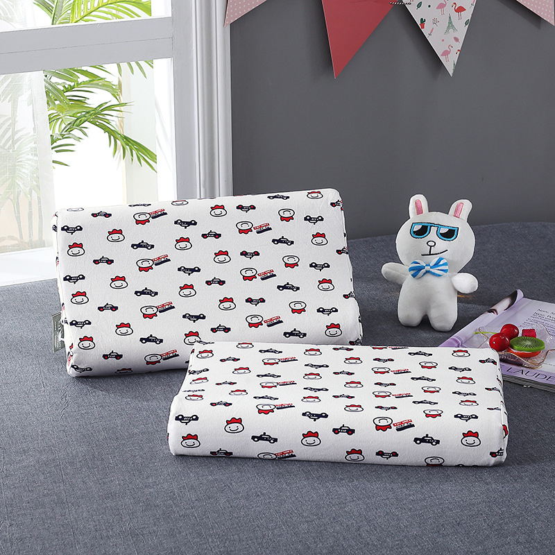 Detský vankúš - prírodný latexový jadro, bavlnená látka, obdĺžnikový tvar, všetky ročné obdobia, bezpečnostná trieda A