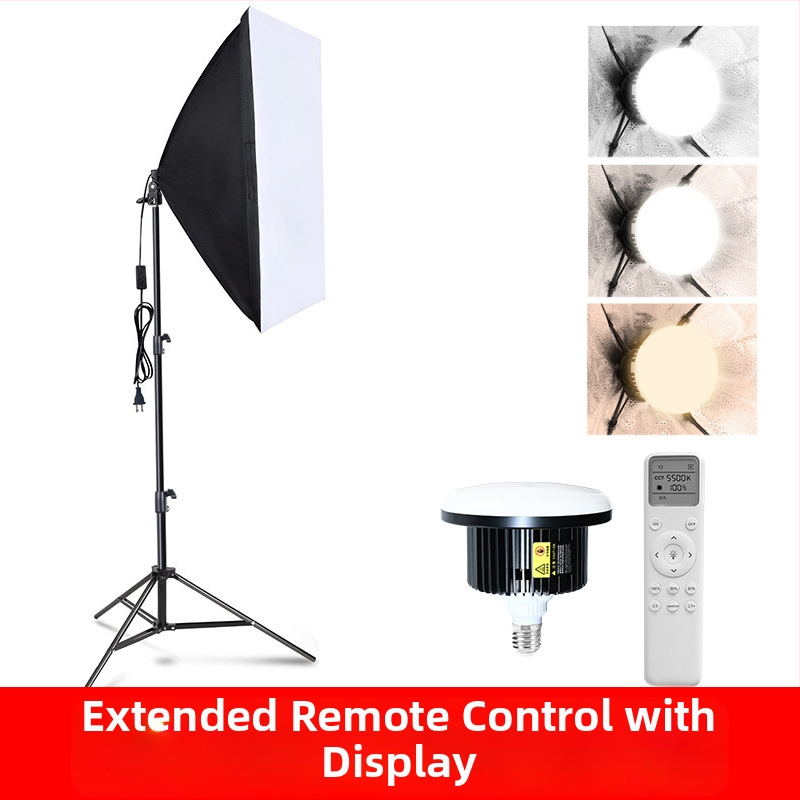 Profesionalus LED grybų lemputė fotografavimui su nuotolinio valdymo – ryškumas reguliuojamas, spalvų temperatūra reguliuojama, tinka tiesioginėms transliacijoms ir fotografavimui