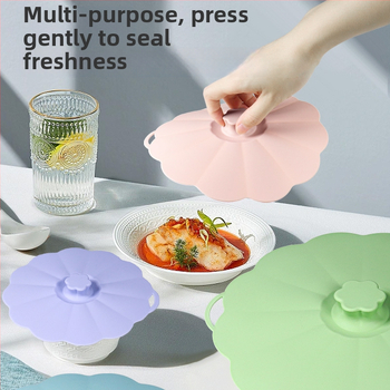 SHY Silikónové krytky čerstvosti, 5-dielna súprava, Silikónové veko s vákuovým uzáverom, moderný minimalistický štýl