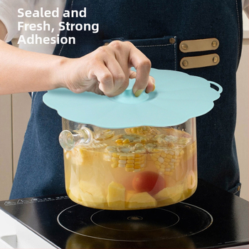 SHY Silikónové krytky čerstvosti, 5-dielna súprava, Silikónové veko s vákuovým uzáverom, moderný minimalistický štýl