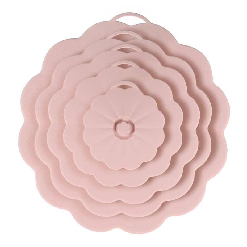 SHY Silikónové krytky čerstvosti, 5-dielna súprava, Silikónové veko s vákuovým uzáverom, moderný minimalistický štýl