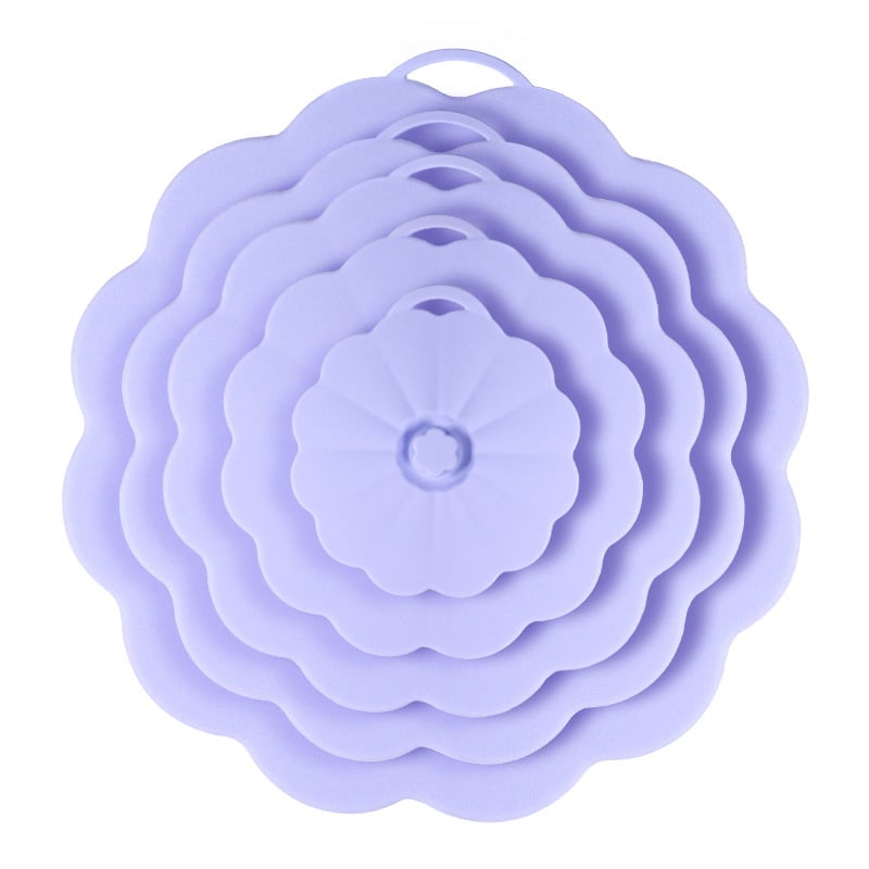 SHY Silikónové krytky čerstvosti, 5-dielna súprava, Silikónové veko s vákuovým uzáverom, moderný minimalistický štýl