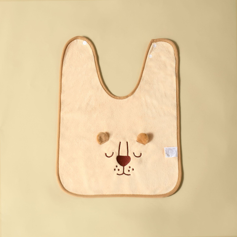 Detský bryndák a uterák na tvár, cartoon vzor, nepremokavý a odolný voči špine, korálový flis, polyester