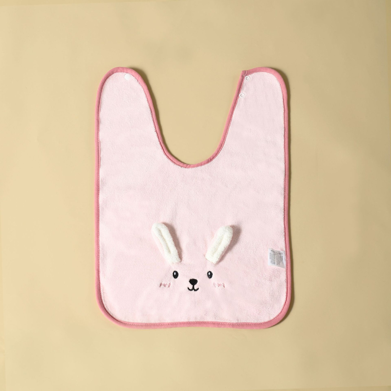 Detský bryndák a uterák na tvár, cartoon vzor, nepremokavý a odolný voči špine, korálový flis, polyester