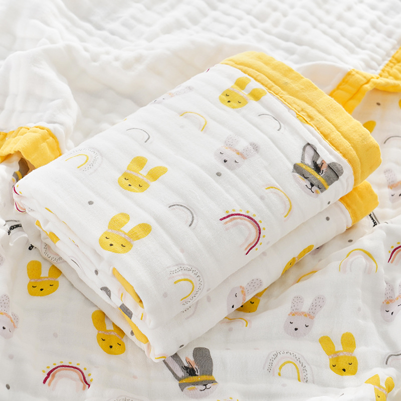 Osuška na kúpanie pre bábätká — 100% bavlna, savá, 300–400 g, výrobný proces: lemovanie, potlač, hladká väzba, Cotton xiaobao