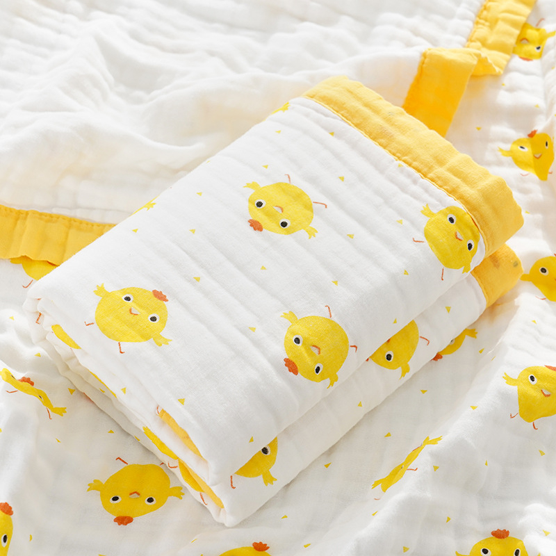 Osuška na kúpanie pre bábätká — 100% bavlna, savá, 300–400 g, výrobný proces: lemovanie, potlač, hladká väzba, Cotton xiaobao