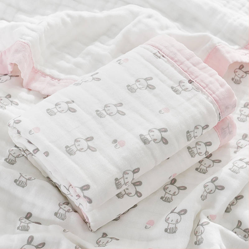 Osuška na kúpanie pre bábätká — 100% bavlna, savá, 300–400 g, výrobný proces: lemovanie, potlač, hladká väzba, Cotton xiaobao