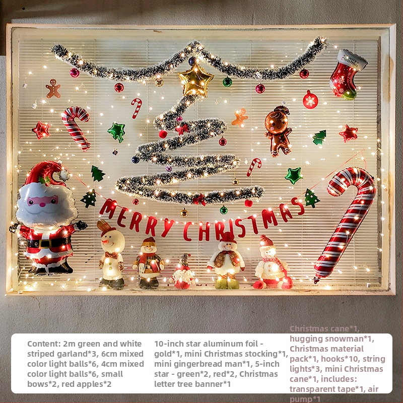 Vianočná dekorácia: girlanda z ratanu s strapcami a čipkou na okno (6fSTaTK4; Materiály: ratan, textil, ďalšie; Značka: Hangzhou Fuyang Trading Firm; Vhodné na Vianoce)