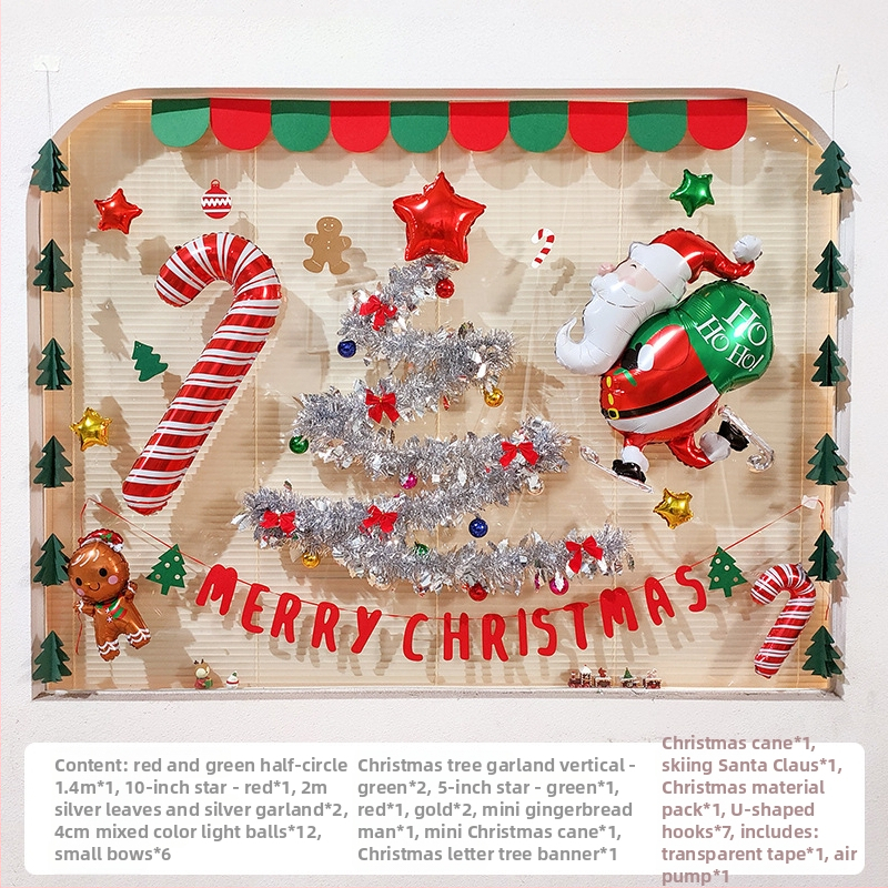 Vianočná dekorácia: girlanda z ratanu s strapcami a čipkou na okno (6fSTaTK4; Materiály: ratan, textil, ďalšie; Značka: Hangzhou Fuyang Trading Firm; Vhodné na Vianoce)