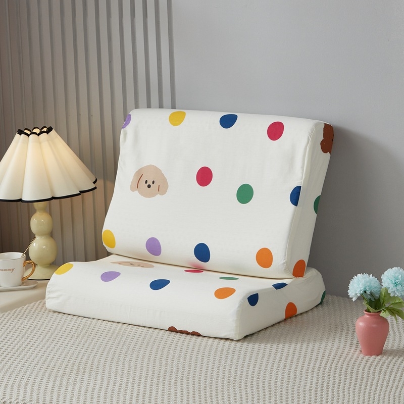 Detská latexová vankúš s bavlneným poťahom – obdĺžnikový tvar, latex obsah <70%, jadro z bavlny