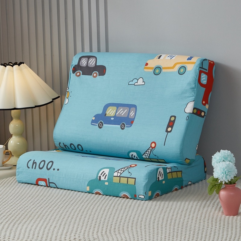 Detská latexová vankúš s bavlneným poťahom – obdĺžnikový tvar, latex obsah <70%, jadro z bavlny