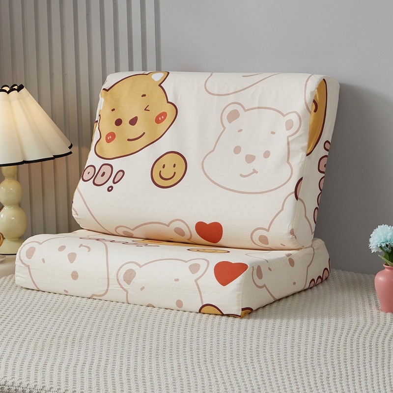 Detská latexová vankúš s bavlneným poťahom – obdĺžnikový tvar, latex obsah <70%, jadro z bavlny