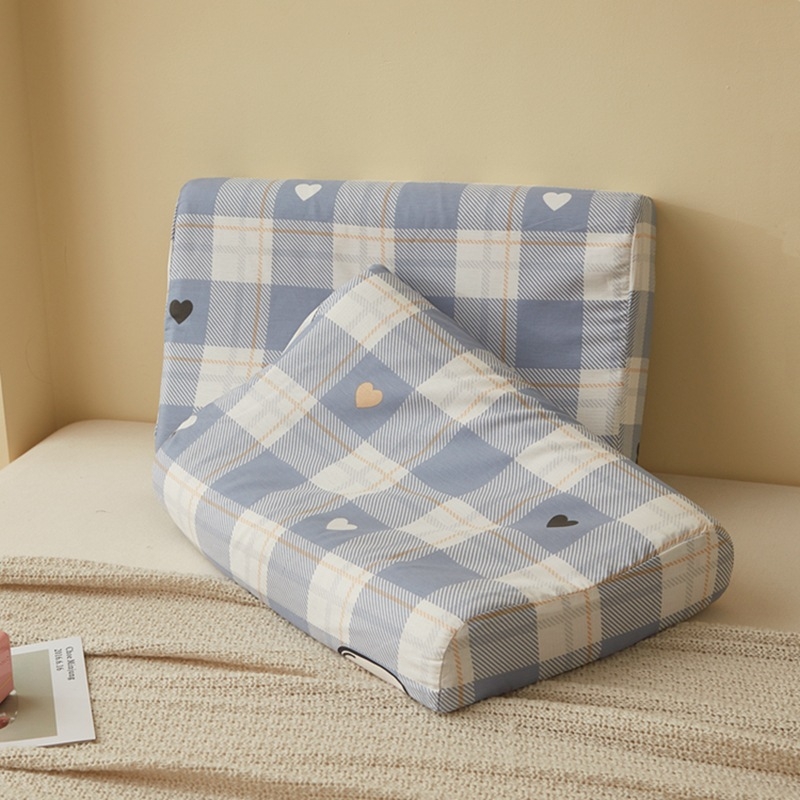 Detská latexová vankúš s bavlneným poťahom – obdĺžnikový tvar, latex obsah <70%, jadro z bavlny