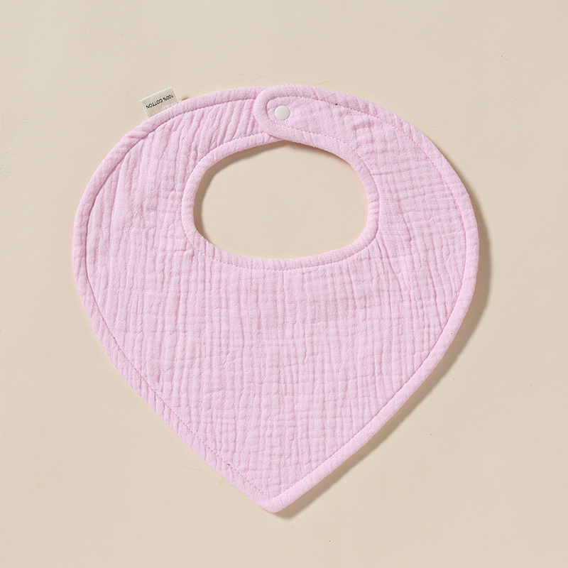 Trojuholníková utierka na sliny pre dojčatá, bavlna >95%, savá, jednofarebný vzor